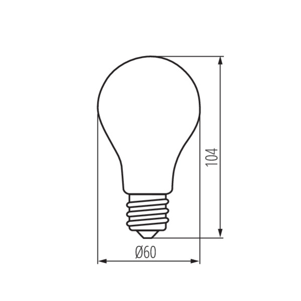 KANLUX XLED E27 7W (60W) 2700K Klickdim - 2