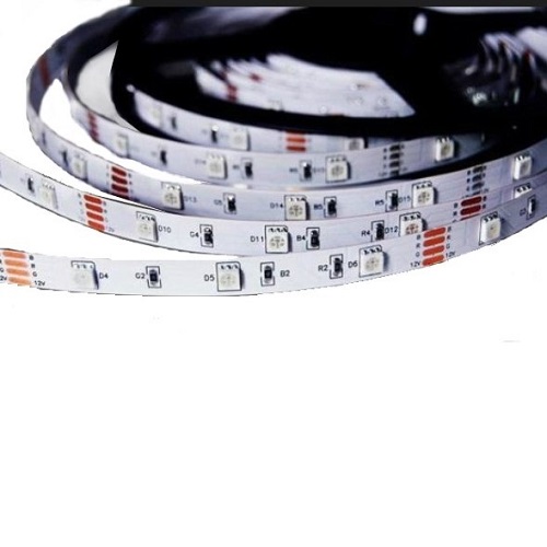 LED list 7,2W/m RGB, 3900mm, 5m Anlsutningskabel