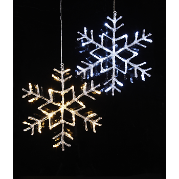 STAR TRADING Snöflinga Antarctica Varmvit 40 cm