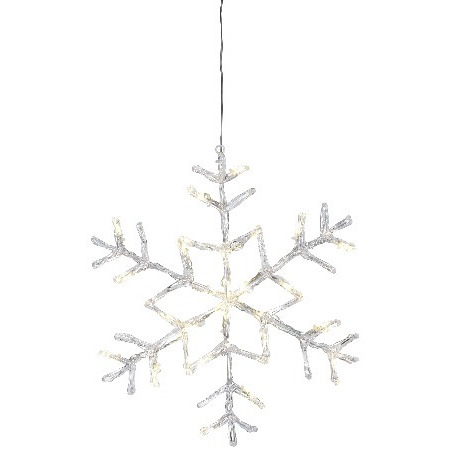 STAR TRADING Snöflinga Antarctica Varmvit 40 cm