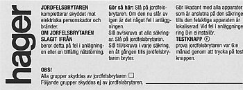 HAGER JFB-instruktion Häftbar