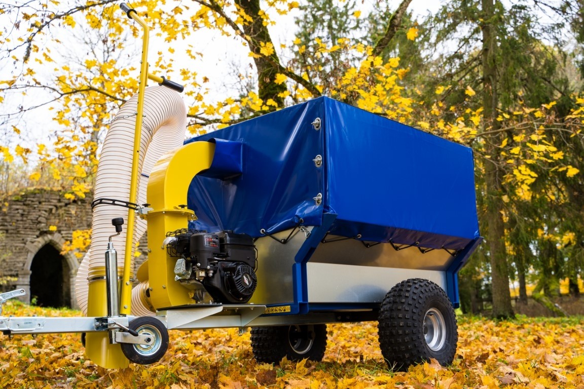 ATV-Vagn med lövsug