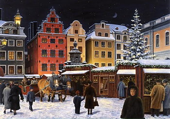 Magnet Jan Bergerlind - Stortorget Stockholm Christmas market
