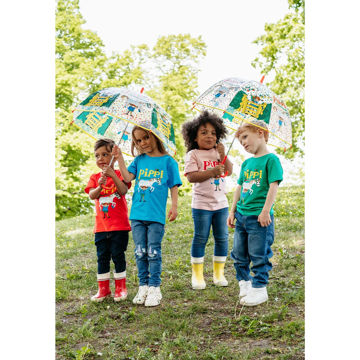 Pippi Longstocking Classic T-shirt - Green 134/140 - 3