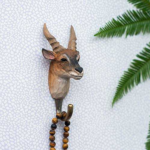 Handcarved hook Antelope - 2
