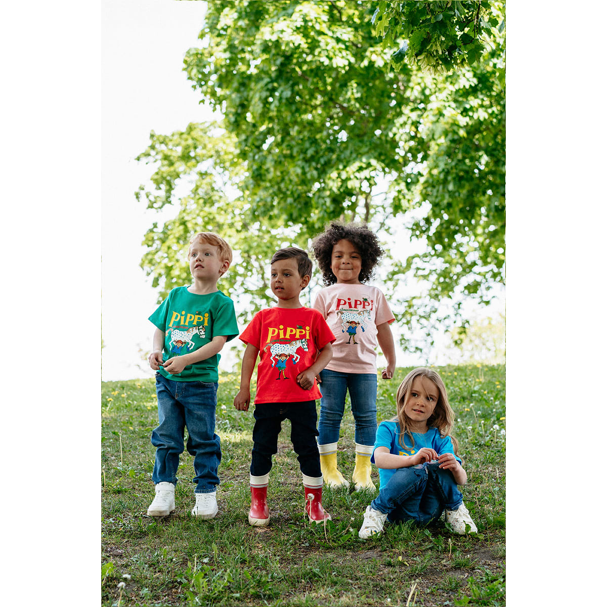 Pippi Longstocking Classic T-shirt - Blue 146/152 - 2