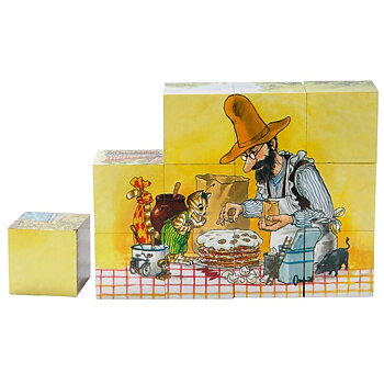 Pettson och Findus - kubpussel, grönt