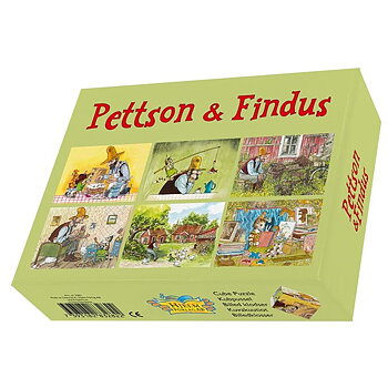 Pettson och Findus - kubpussel, grönt
