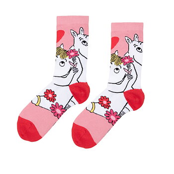 Moomin Dearest Socks Pink size 39/41