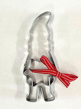 Set Cookie Cutter - Tomte/Christmas Gnome & Star, with ribbon