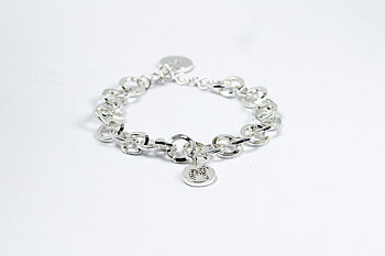 Nordic Crystal Armband - Dalahäst, silver