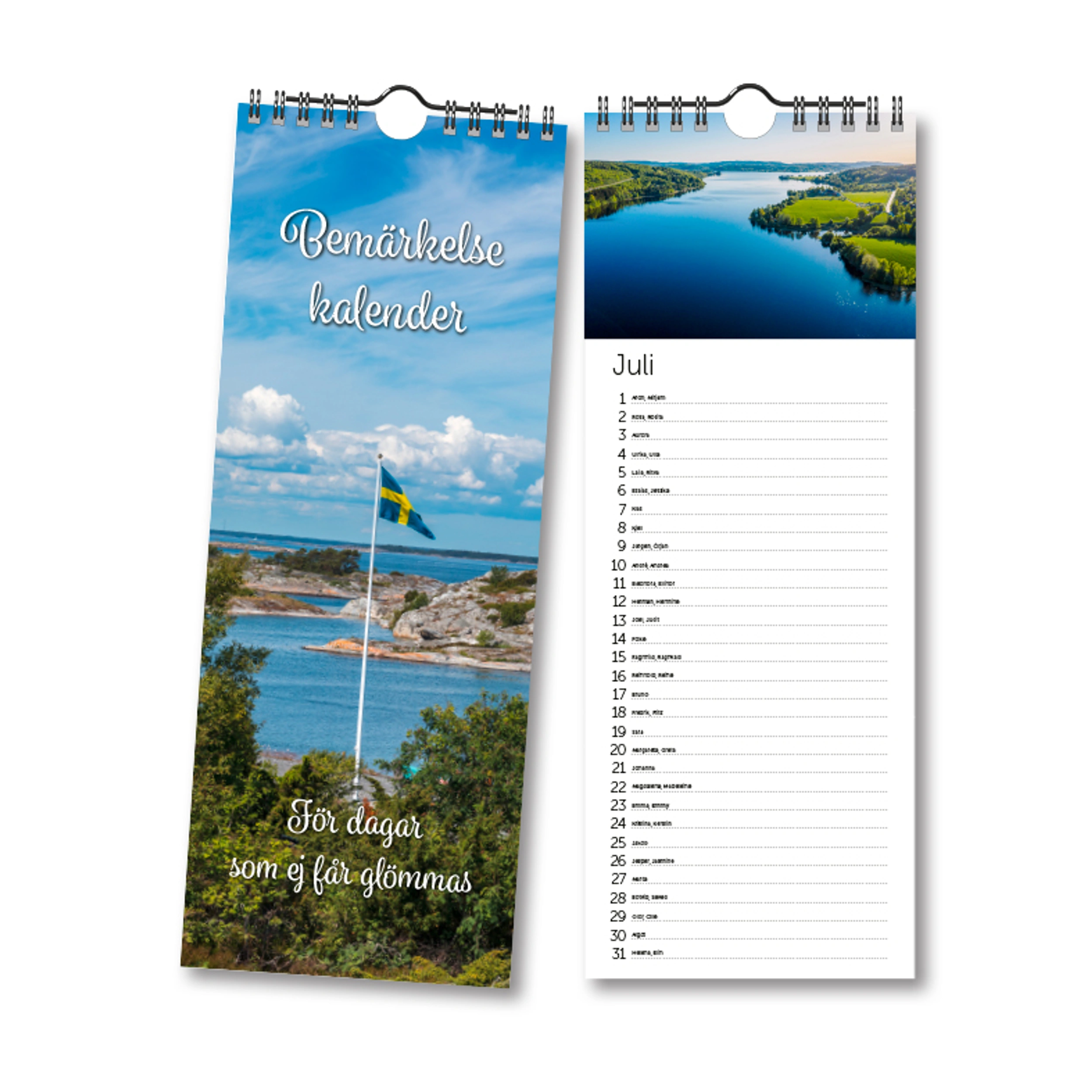 Birthday calendar / Anniversary calendar Sweden