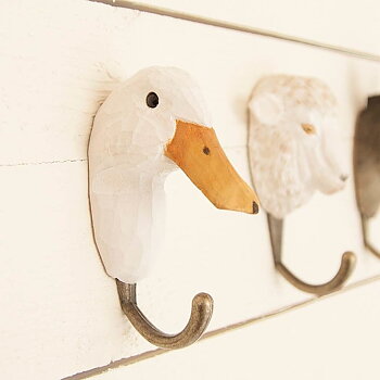 Handcarved hook Duck