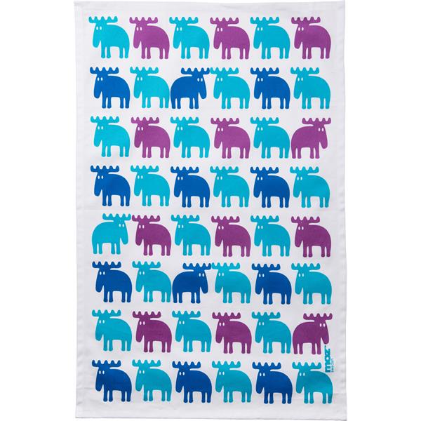Kitchen towel Moose, blue - 2
