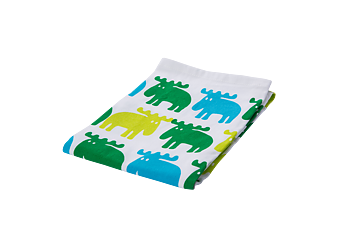Kitchen towel Moose, green