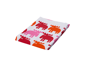 Kitchen towel Moose, red