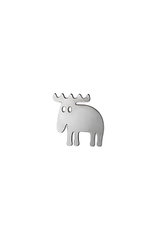 Magnet Moose, silver