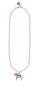 Classic Halsband 42 cm - Dalahäst, rosé 