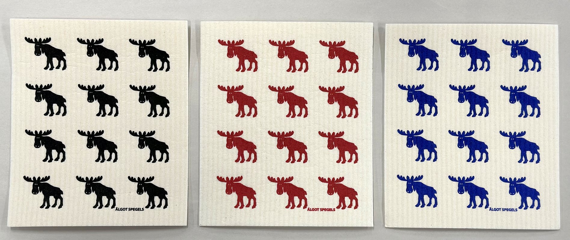Dishcloth Elk / Moose 12, black - 2