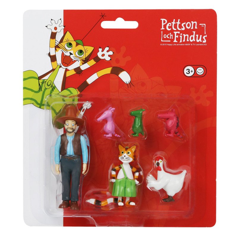 Pettson och Findus figurer, 6-pack - 3