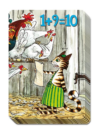 Findus räknespel, 1+9 = 10, Tysk