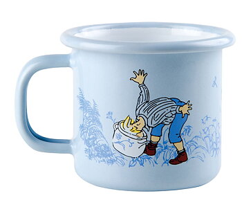 Enamel mug 1,5 dl - Emil, blue