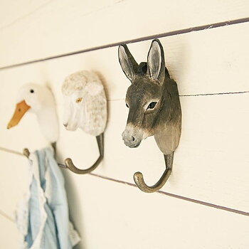 Handcarved hook Donkey
