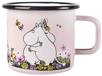 Mumin emaljmugg, 3,7 dl - Krama mig