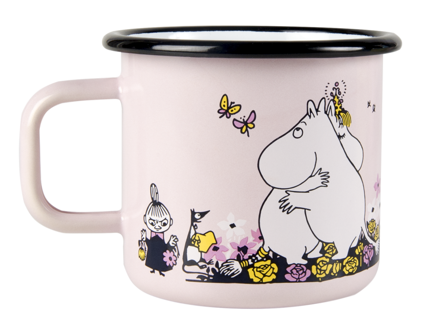 Mumin emaljmugg, 3,7 dl - Krama mig - 3