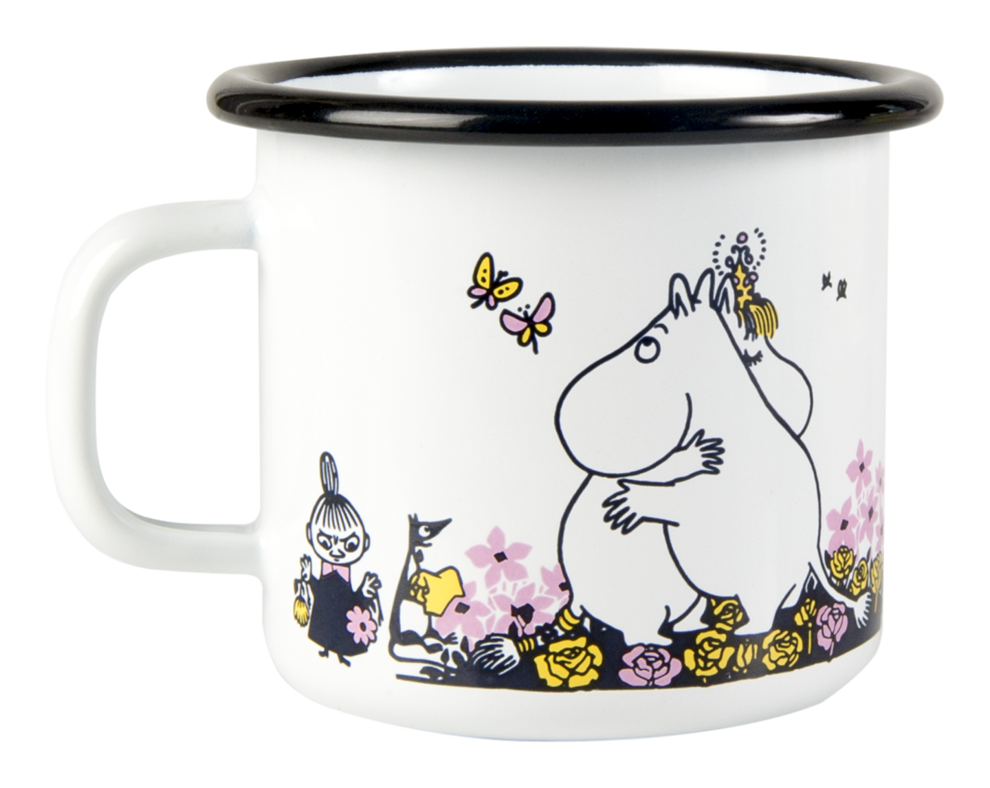 Mumin emaljmugg, 2,5 dl - Krama mig - 3