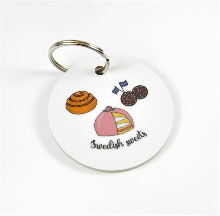 Keychain Swedish Fika Sweets