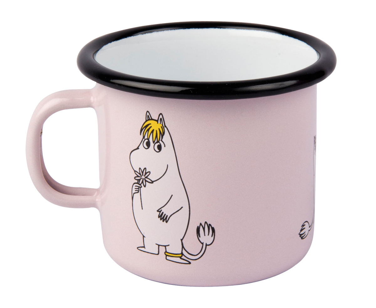 Moomin Enamel Mug 2,5 dl - Snorkmaiden, Light Pink - 3