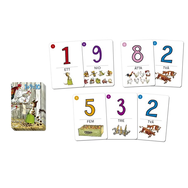 Findus räknespel, 1+9 = 10 - 2