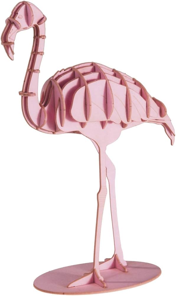 3D-pappersmodell, Flamingo