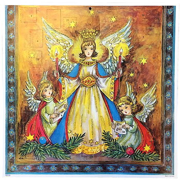 German Advent Calendar Trio of Angels