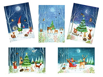 Adventskalender A4 - Rådjur i skogen