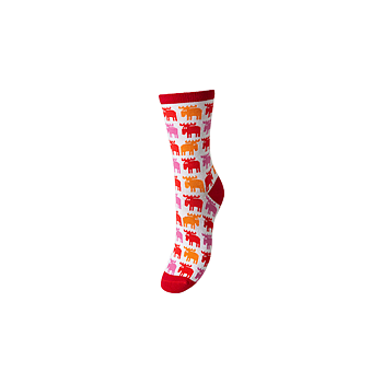 Ladies socks Moose, red