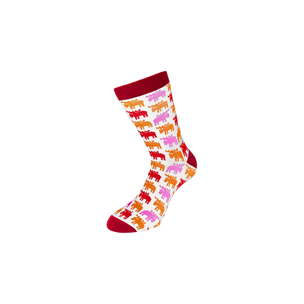 Gents socks Moose, red