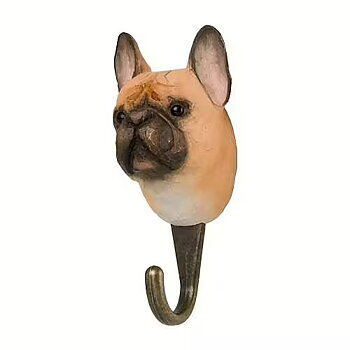 Hand-carved hook French Bulldog