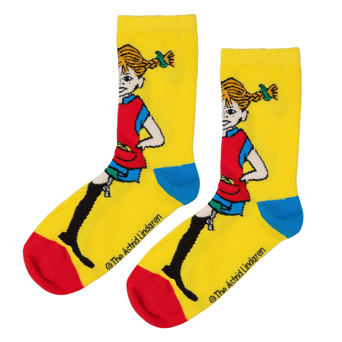 Pippi  Socks 2-pack, Yellow/Off-white size 27/30 - 3