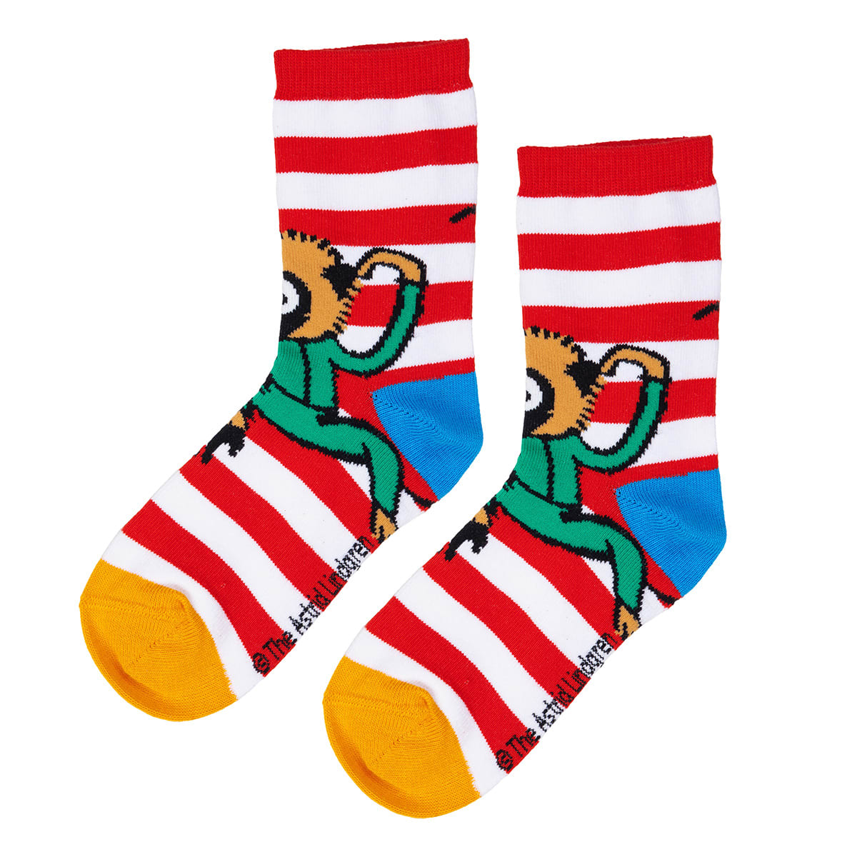 Pippi strumpor 2-pack, blå/röda 23/26 - 4