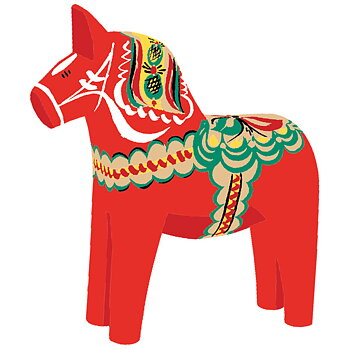 Pin - Dalahäst