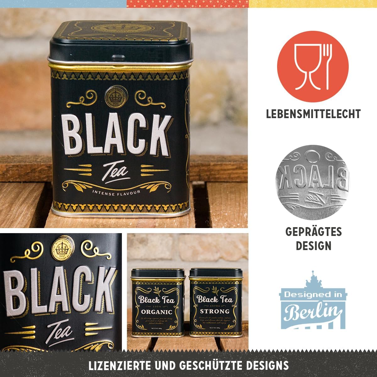 Teburk i plåt - Black Tea - 3