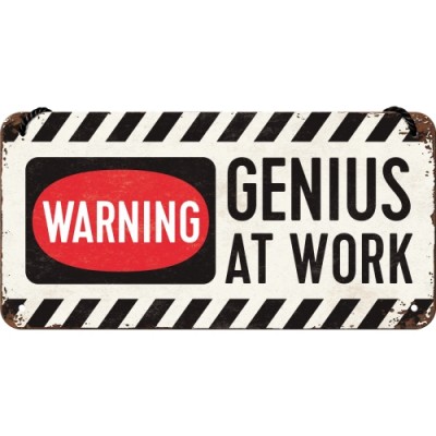 Skylt - Genius at work