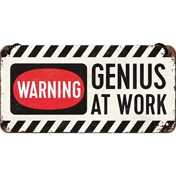 Skylt - Genius at work