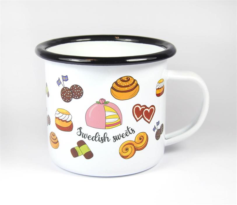 Enamel mug - Swedish Sweets