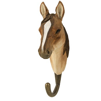 Handcarved hook Arabian horse
