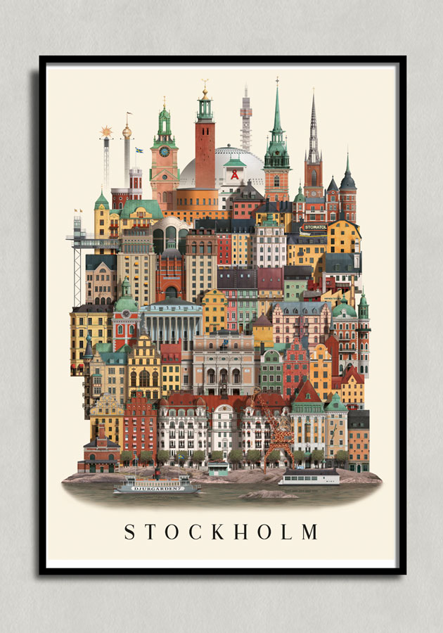 Poster Stockholm A3 - Martin Schwartz