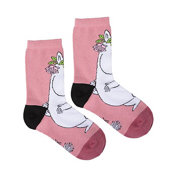 Mumin barnstrumpor 27-30 - Snorkfröken, rosa