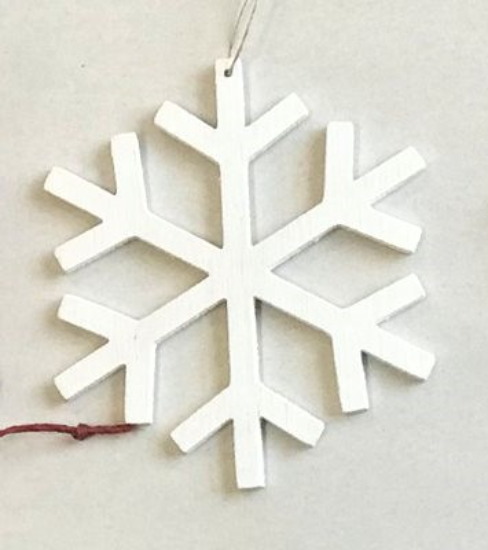 Julhänge Snöstjärna, vit